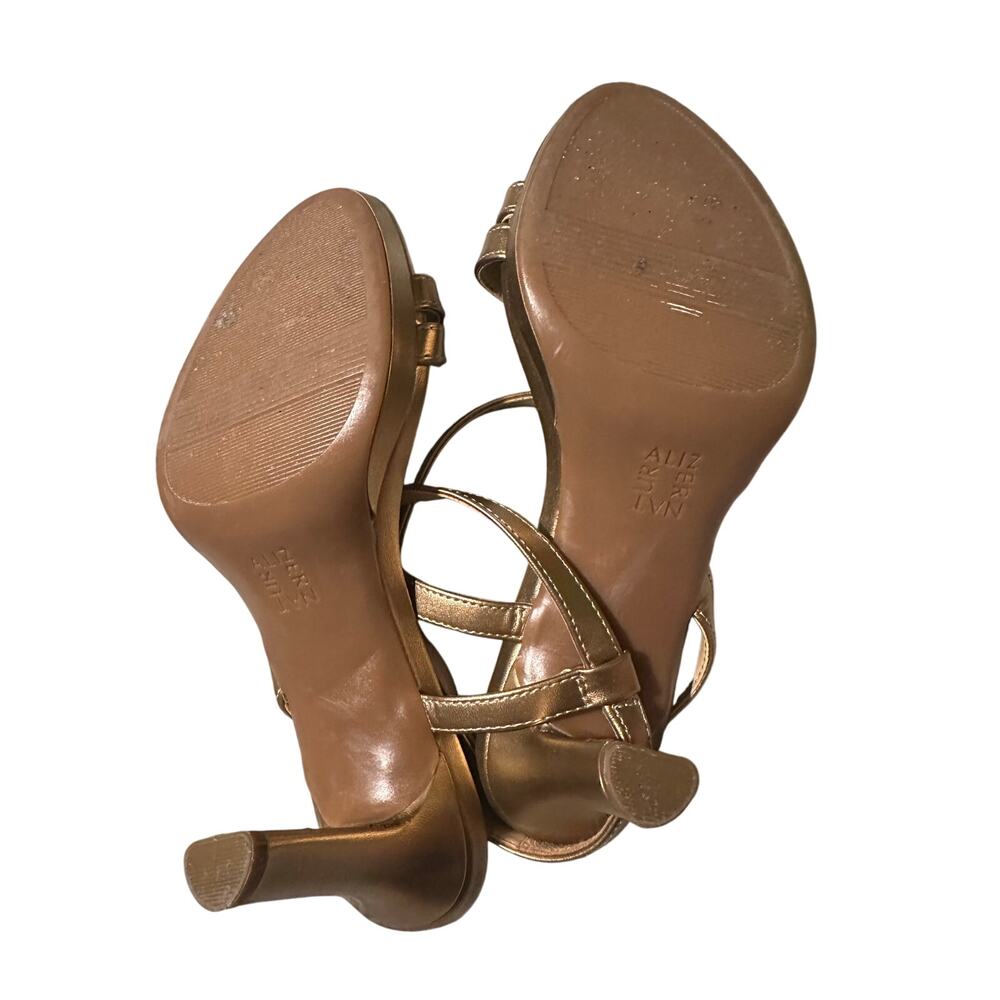 Naturalizer Women's Brenta Strappy Dress Sandals Bronze Pearl Size 7.5 - Picture 5 of 5